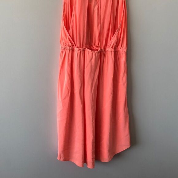 WILFRED Free Neon Orange Slip Mini Dress - Picture 6 of 7